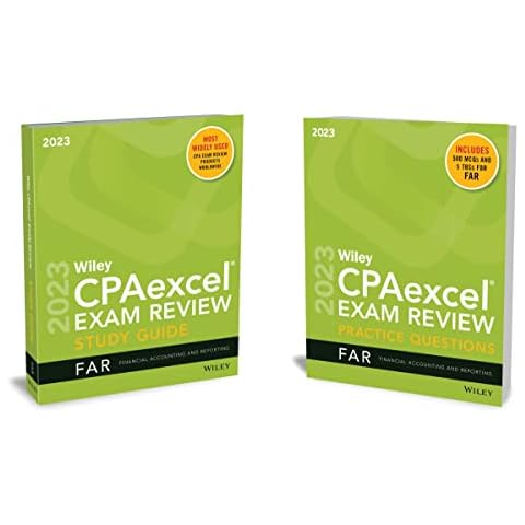 Wiley's CPA 2023 Study Guide + Question Pack: Financial Accounting and Reporting Cover