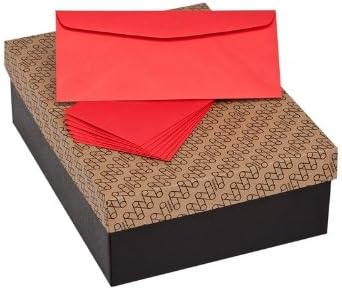 Limited Papers (TM) Envelopes, #10 Commercial Flap, Vellum Finish, 24lb / 60 Text (89 GSM), 4-1/8" x 9-1/2" (Red, 500)