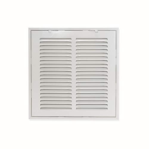 Ez-Flo 61653 Solid Steel Return Air Grille, 14 In. X 14 In, White #TOP2