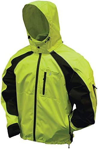 FROGG TOGGS Men's Toadz Kikker II Reflective Waterproof Rain Jacket, Hivis Green, Large (NT65119)