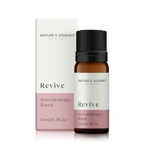 Nature's Journey Aromatherapy 100% Pure Essential Oil Blend 10ml | Revive - Geranium, Mandarin & Rosemary | Certified Vegan & Cruelty Free