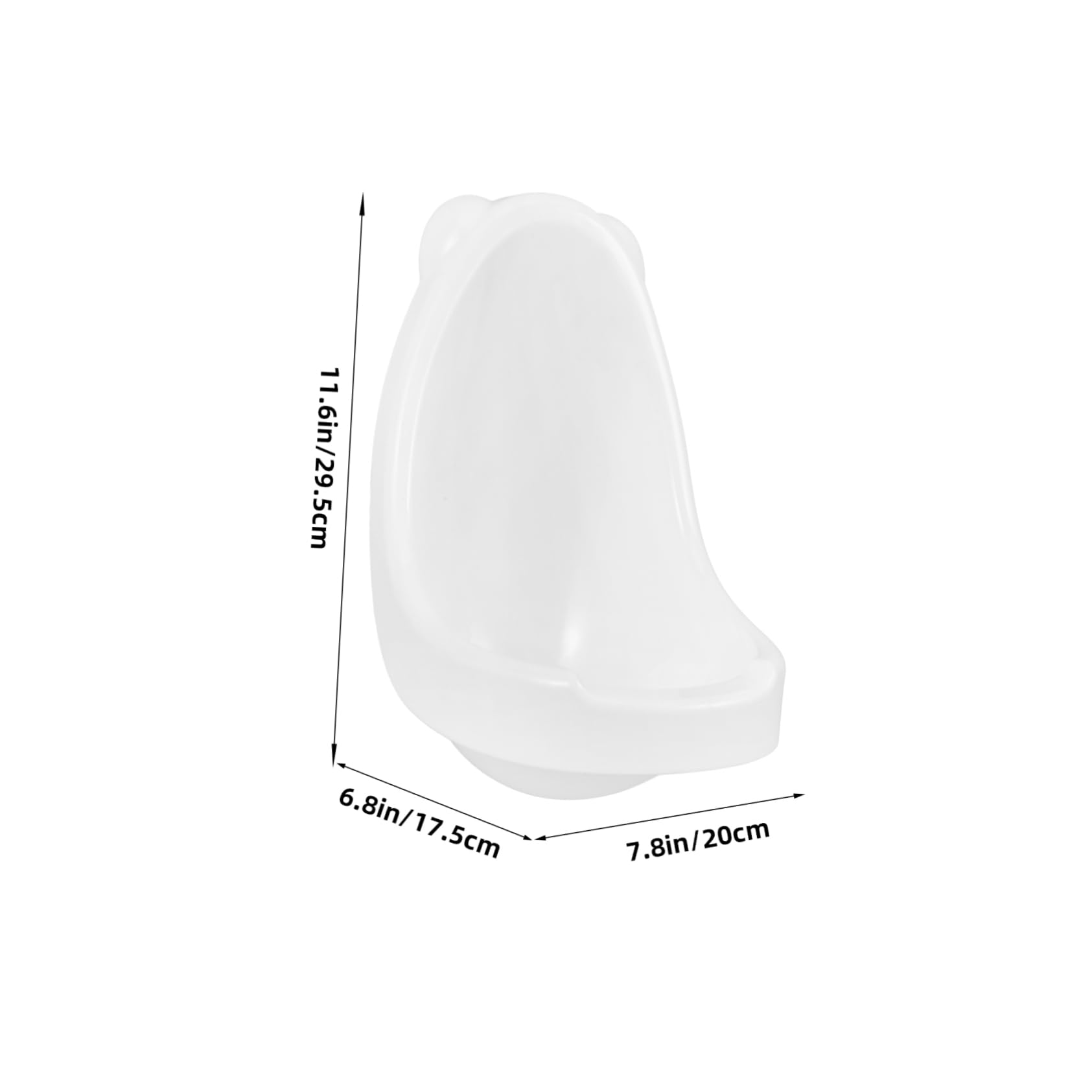 Urinario de Pie para Niño, Orinal Infantil de Pp Blanco | Diseño Dividido y Suspensión, Forma de Dibujos Animados, para Niños Pequeños