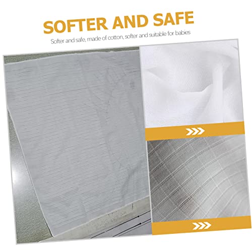 10Pcs Reusable Cotton Cloth Diaper Inserts Soft Water Absorbent Washable Burp Cloths for Newborns Lightweight for Travel and Daily Use3