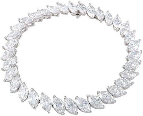 Harry Winston Platinum Marquis Diamonds Riviere Tennis Bracelet