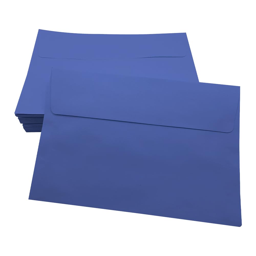 UMCHU 60 Piezas Sobre de cola húmeda estilo occidental,Sobre clásico,para Sobres de Boda Felicitaciones Invitaciones(azul marino)