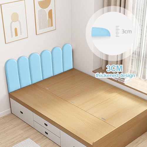 Paneles de pared 3D acolchados con tapicería premium anticolisión de 40x20cm 6