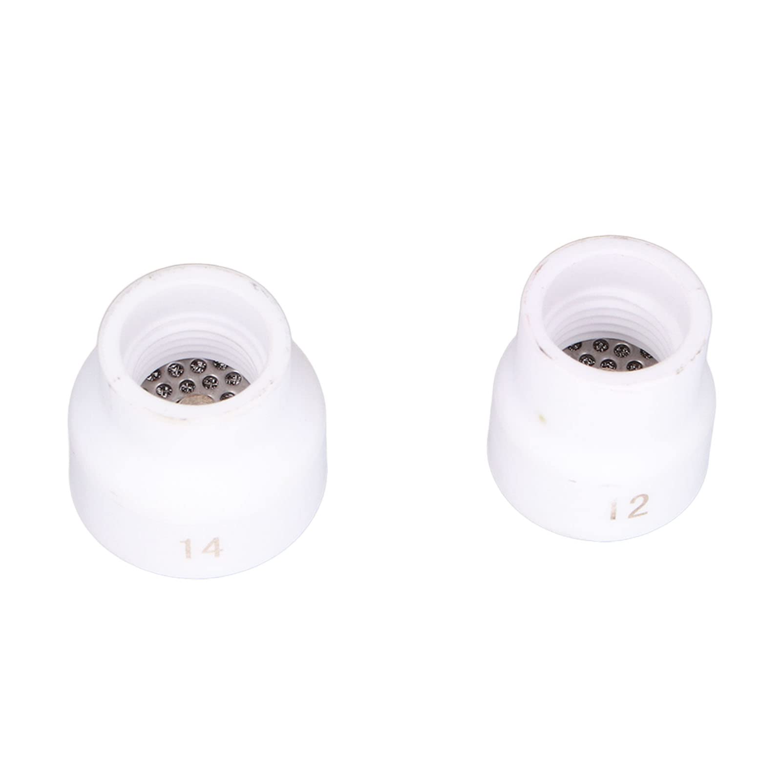SIXRUN Przyssawka do Spawania TIG 2 szt. Dysza Ceramiczna 12 14 Zestaw (WHITE) | z plastikowym pudełkiem na uchwyt spawalniczy WP 9 17 18 20 25 26
