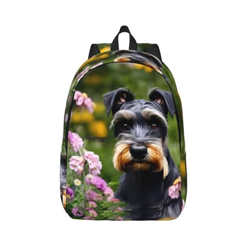 Sac à dos Schnauzer pour filles et garçons : le confort léger pour l'école