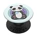 Panda con sonaglio giocattolo bambino carino orso anime zoologo PopSockets PopGrip Intercambiabile