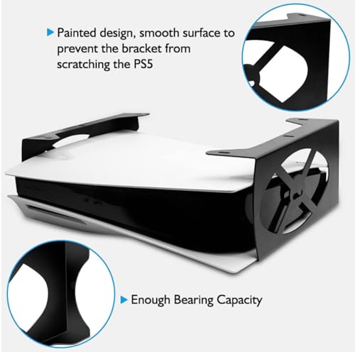 ZOAONWKS Suporte invisível embaixo da mesa para console PS5 embaixo da mesa suporte invisível