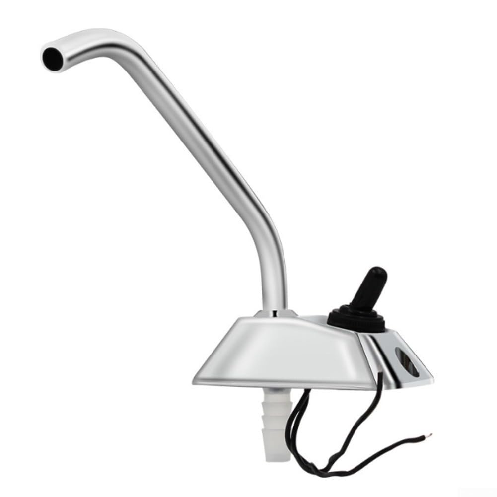 Grifo eléctrico 12V de aleación de zinc y acero inoxidable para manguera de 9 mm