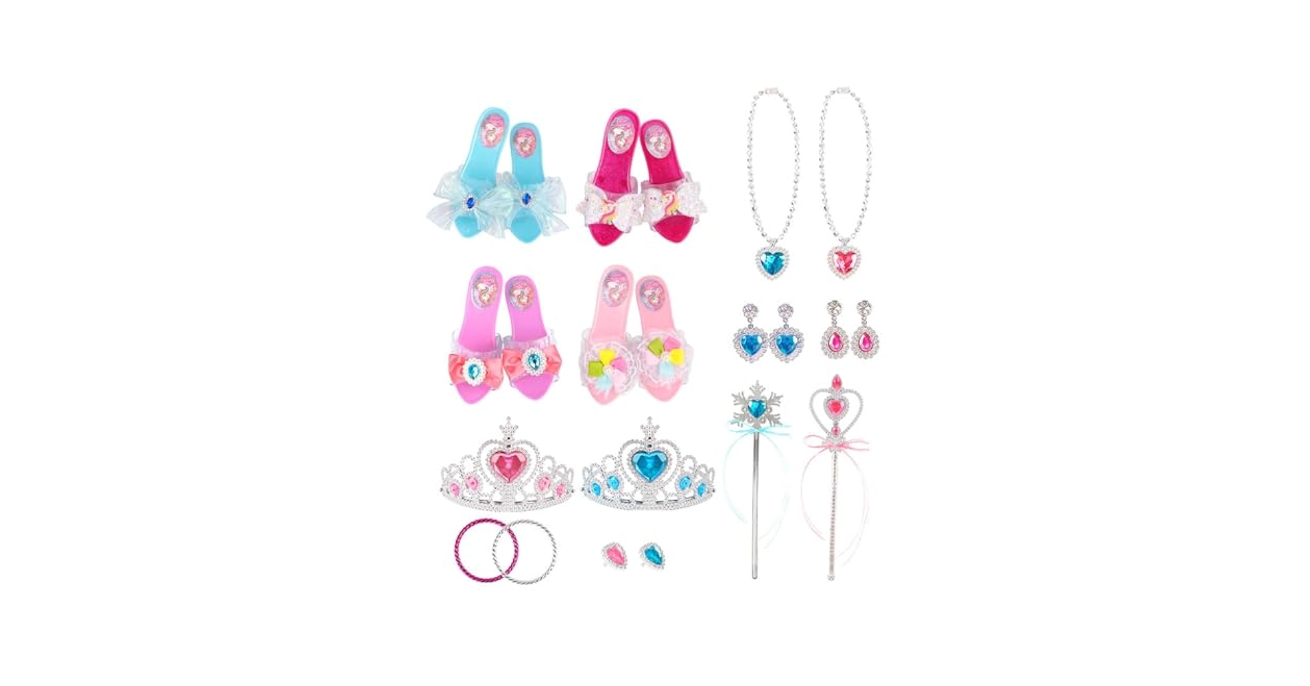 Kit Principessa Bambina Con Trucchi - 30+ Accessori Per Travestimenti E Gioco