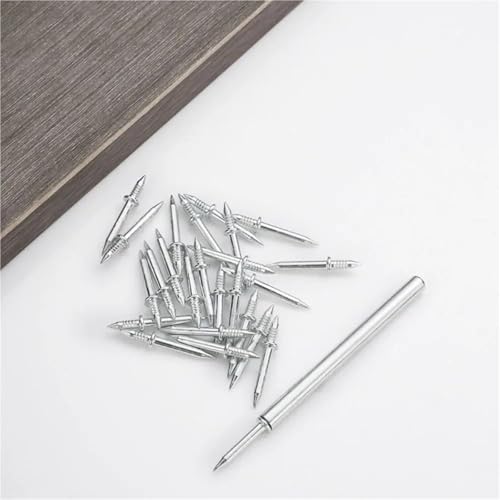 Clavos de doble cabeza invisibles para zócalos, antióxido, paquete de 1000 piezas miniatura 4