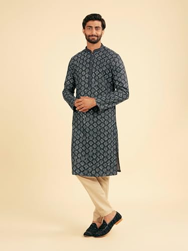 Kurta pyjama Manyavar costume indien confortable sans plis - 4
