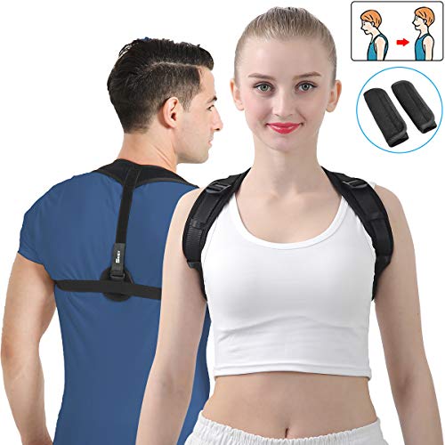 SKEY Correttore postura, supporto dritto spalla per la schiena per uomo e donna (L)
