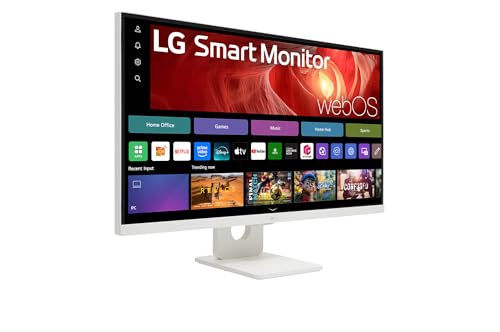LG Smart Monitor 27U731SA-W 27" - Dalle IPS résolution UHD (3840x2160), 5ms GtG 60Hz, HDR 10, DCI-P3 90% (CIE1976), inclinable