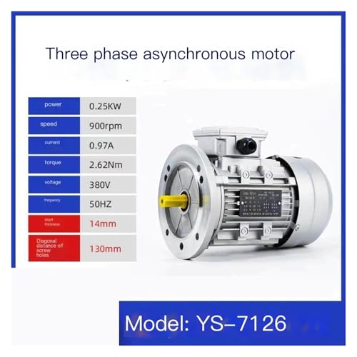 Moteur triphasé 380 V asynchrone à 6 pôles pour rotation stable - 3