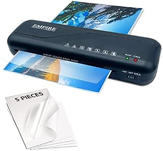 Empire Laminator, Laminating Machine with 5 Laminating Pouches, Hot and Cold Laminator Machine, A4 & A5 Thermal Laminator for Home, School and Office Use