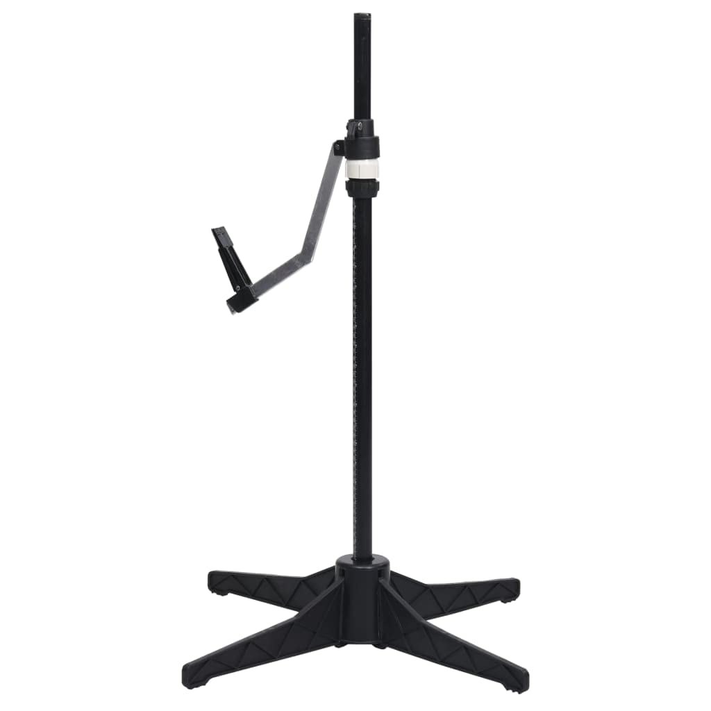 vidaXL Schneiderpuppe Verstellbar Männlich Schaufensterpuppe Torso Mannequin Schaufensterfigur Modepuppe Schneiderbüste Schwarz Größe 37-45