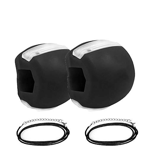 2 pacotes de bolas de mandíbula Jawzrsize, exercitador de mandíbula, redutor de queixo duplo, exercí