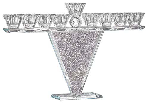 Crystal/Glass Arch Menorah
