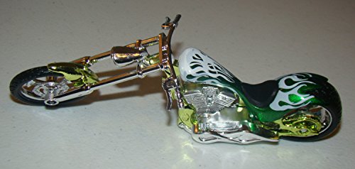 MotorMax 6-inch Iron Choppers 1/18 Scale Motorcycle - Green