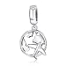 BAMOER Charm 925 Sterling Silver Airplane Charms Pendant Fits European Charms Bracelet