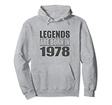 Photo Gallery legends are born in 1978 - messaggi divertenti e motivazionali felpa con cappuccio Photo Gallery legends are born in 1978 - messaggi divertenti e motivazionali felpa con cappuccio