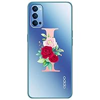Design Trasparente Fantasia Mixroom - Cover Custodia Case In TPU Silicone Morbida Sfondo Trasparente Per ZTE Blade A52 Fantasia Iniziali Lettera K Rosa Custodia Protettiva