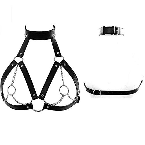 US-DXB Accessoires de harnais en similicuir gothique pour femmes Cover