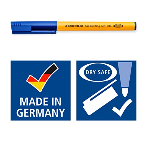 Staedtler 309-3 Handwriting Pen In Box Of 10 - Blue #TOP5