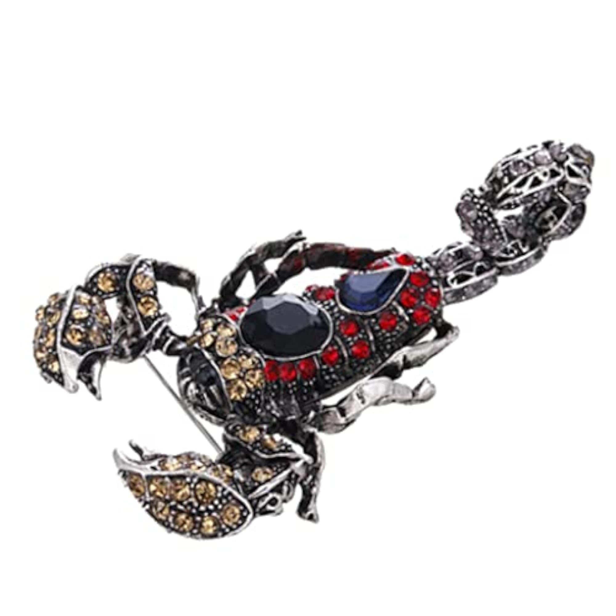 Fashion Black Crystal Scorpion Brooch Pin
