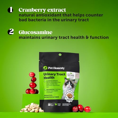 Cat Urinary Tract Health Crunchy & Creamy Chews - Promotes Healthy Digestion & Normal Bladder Function with Cranberry, Antioxidants, & Probiotics - Gut + Bladder Support Supplement (30 Day Supply) - Thumbnail 3