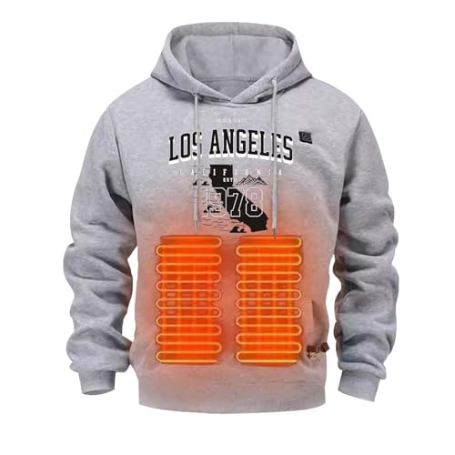 Sweat à capuche chauffant léger contre le froid veste grande taille homme