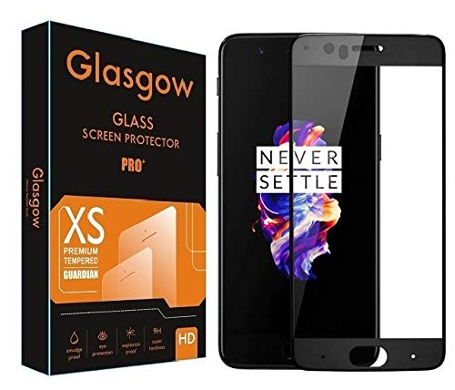 Glasgow |For OnePlus 5, 1+5 | Tempered Glass Screen Protector Guard | Full Glue Curved Tempered Glass | Bubble Free Installation | Gorilla - Black (B07WN7PBKP) Amazon Price History, Amazon Price Tracker