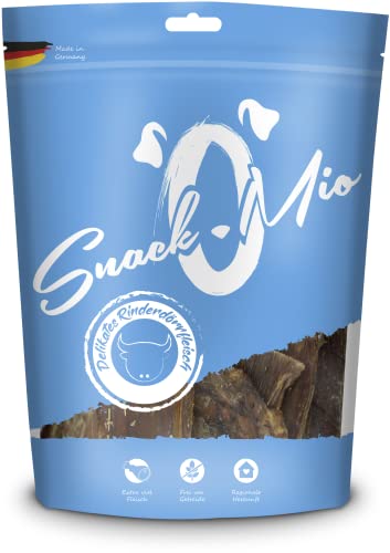 SnackOMio – Premium Hundesnack – delikates Rinderdörrfleisch, getreidefrei, 1er Pack (1 x 600g)