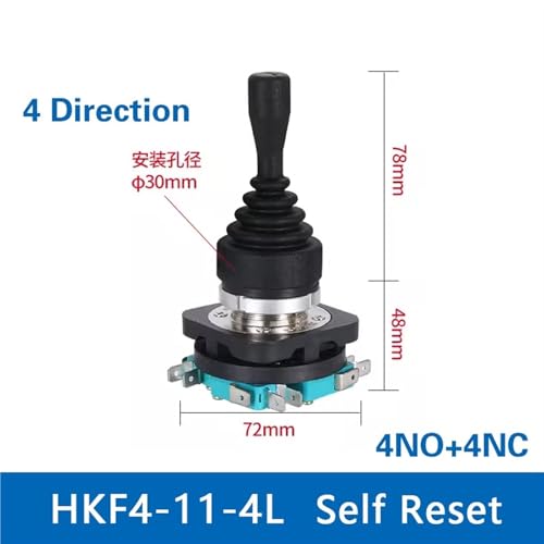 Interrupteur à ressort HKF4-11-4L de 30mm pour commande industrielle - 2