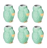 Slant Collections Green Toucan Shot Glass - Stylish Tropical Liquor Mini Bird Cup in Mint | Pack of
