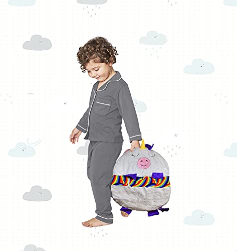 2-in-1-Kuscheltier-Schlafsack, zusammenfaltbarer Tierschlafsack mit Kissen für Kinder, weiches Material & waschmaschinenfest, Plüschtier, Geschenk für Jungen und Mädchen - Image 5