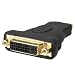 Cmple - HDMI Female to DVI-D Single Link Female Adapter GOLD
