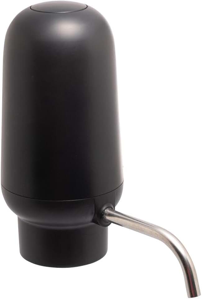 WOLFF - Aerador Elétrico para Vinho Automático de Plástico e Aço Inox Preto 6cm x 12cm x 11,5cm