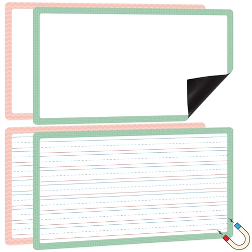 Papier magnétique effaçable de 54,6x45,7 cm lot de 4 feuilles lignées blanches pour tableau