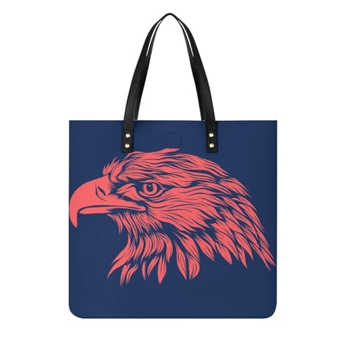 Sac à main oiseau rouge idéal pour le voyage grand tote bag femme 39x39cm