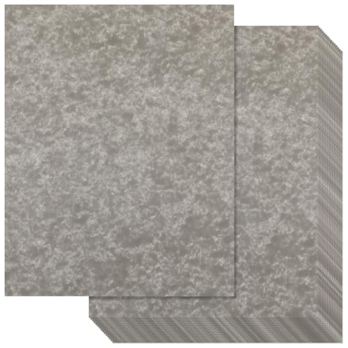 Epakh 200 Pcs Old Age Parchment Paper 8.5 x 11 Inch Standard Letter Vintage Colored Old Parchment Semblance Double Side Printing Paper (Khaki Gray)