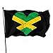Zudrold Banderas al Aire Libre Jamaica Heart Flag Bandera para fanáticos de los Deportes Fútbol Baloncesto Béisbol Hockey