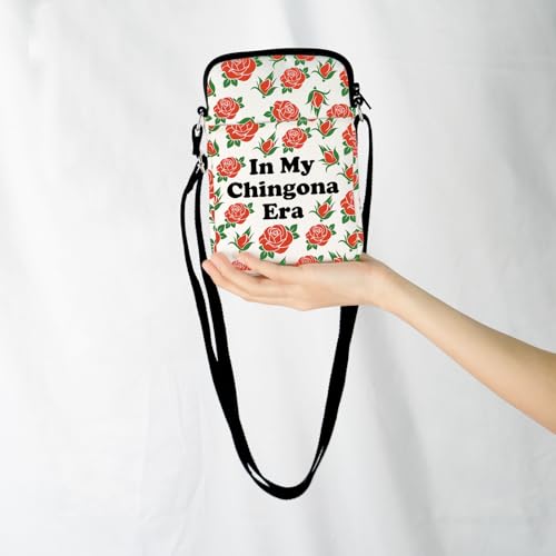 JXGZSO Funny Mexican Gift Mexican Roses Crossbody Bag Mexico Lover Gift In My Mexican Era Shoulder Bag Mexican Gift3