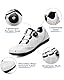Hixingo Fahrradschuhe Herren Damen Rennrad Und MTB Schuhe Mit Gummisohle, Atmungsaktive Sneaker rutschfeste No-Lock Fahrradschuhe Mountainbike SPD Schuhe（Weiß ，40 EU）