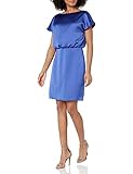Trina Turk Women's Satin Cocktail Dress, Majorelle Blue