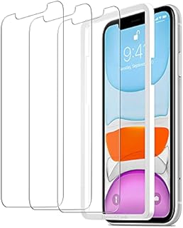 ULUQ Glass Screen Protector for iPhone 11/iPhone XR, HD Tempered Glass Film, 9H Hardness Anti Scratch, 6.1inch, 3 Pack