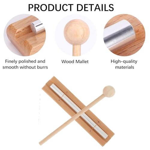 Chime Klangstab,Energy Chime,Energy Glockenspiel,1Tone Energy Chime,Percussion Instrumente Mit Holzschlägel,Chime Klangstab Schlagzeug,Chime Gong Glockenspiel,für Meditation,Musikalische Früherziehung